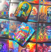 Load image into Gallery viewer, Stock 25 Pcs Mylar Bag 3.5g with 25 Pcs Boxes Cereal Paper Boxes Edible Cali Packs 8th Plug Smell Proof 3.5 Die Cut Mylar Bags with Boxes