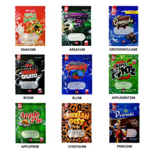 Load image into Gallery viewer, 6x8cm Mini Zip Bag Mylar 1g CBD Candy Gummy Bear Gift Small Bag Packaging Plastic PE Zip lock Foil Pouches 100 Pcs