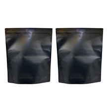 Load image into Gallery viewer, 0.5g 1g 3.5g 7g 14g 28g 454g 1lb Pound Black Matte Color Zipper Bag Smell Proof Pouch One Side Clear Mylar Bag 100PCS Free Ship