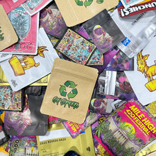 Load image into Gallery viewer, 1-3.5g Mylar Bags Smell proof Ziplock Bags Laser Hologram CBD small Pouch 3.5g 100 pcs Customized your logo