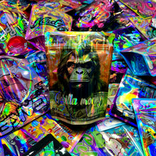 Load image into Gallery viewer, 100 pcs 28g Hologram Smell proof hemp Flower CBD Edibles Gummy Candy Cookies Packaging Holographic Laser Bag Zip Lock Mylar Pouch