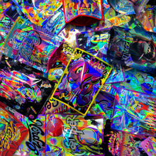 Load image into Gallery viewer, 100 pcs 28g Hologram Smell proof hemp Flower CBD Edibles Gummy Candy Cookies Packaging Holographic Laser Bag Zip Lock Mylar Pouch