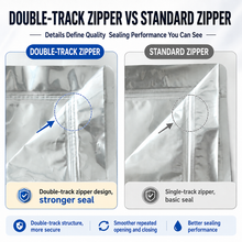 Load image into Gallery viewer, Heavy-Duty 4-Layer Aluminum Foil Storage Bags – Survival Grade Food Storage with Double Zipper