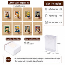 Load image into Gallery viewer, Premium Drip Coffee Outer Bags – Thickened Kraft Paper & Pure Aluminum Foil Packaging