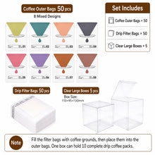 Load image into Gallery viewer, Premium Drip Coffee Outer Bags – Thickened Kraft Paper & Pure Aluminum Foil Packaging
