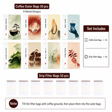 Load image into Gallery viewer, Premium Drip Coffee Outer Bags – Thickened Kraft Paper & Pure Aluminum Foil Packaging