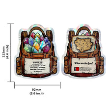 Load image into Gallery viewer, BACKPACK Bag Small Shape 9x11cm 100 pcs 1-3.5g Mylar Bags Holographic Zipper Bag Smell Proof Zip lock Pouch Small Bags