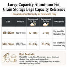 Load image into Gallery viewer, Heavy-Duty 4-Layer Aluminum Foil Storage Bags – Survival Grade Food Storage with Double Zipper