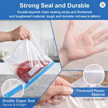 Load image into Gallery viewer, Reusable Vacuum Sealer Bags for Food Storage – Airtight, BPA-Free, Leakproof with Air Valve & Space Saving