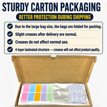 Load image into Gallery viewer, Heavy-Duty 4-Layer Aluminum Foil Storage Bags – Survival Grade Food Storage with Double Zipper