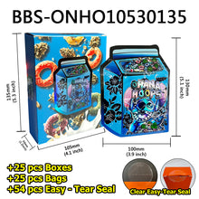 Load image into Gallery viewer, 25 Pcs Mylar Bag 3.5g with 25 Pcs Boxes Cereal Paper Boxes Customizable box design UV-coated Retail packaging Double insert box
