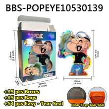 Load image into Gallery viewer, 3.5g Pop 2PAC Tupac Doll Figure Collectible - Custom Mylar Ziplock Bags with Transparent Window, Laser Holographic Design, Includes Paper Boxes - In Stock
