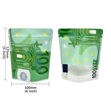 Load image into Gallery viewer, 100 PCS Dollar Sign Pattern Money 1g-3.5g Mylar Bags Smell Proof Bag Tobacco Accessories U.S. Dollars Zip lock Bag Copy Props