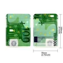 Load image into Gallery viewer, 100 PCS Dollar Sign Pattern Money 1g-3.5g Mylar Bags Smell Proof Bag Tobacco Accessories U.S. Dollars Zip lock Bag Copy Props