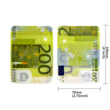 Load image into Gallery viewer, 100 PCS Dollar Sign Pattern Money 1g-3.5g Mylar Bags Smell Proof Bag Tobacco Accessories U.S. Dollars Zip lock Bag Copy Props
