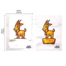 Load image into Gallery viewer, 1-3.5g Mylar Bags Smell proof Ziplock Bags Laser Hologram CBD small Pouch 3.5g 100 pcs Customized your logo