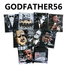 Load image into Gallery viewer, 0.5-1g 5x6cm One Side Clear One Side Design Zipper Pouch 100 pcs Mixed Designs GODFATHER,SHAGGY-ROGERS,SCROOGE-MCDUCK,PINK-PANTHER,MONTGOMERY-BURNS Bags Mini Small Pouch