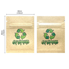 Load image into Gallery viewer, 1-3.5g Mylar Bags Smell proof Ziplock Bags Laser Hologram CBD small Pouch 3.5g 100 pcs Customized your logo