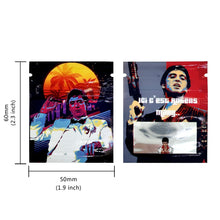 Load image into Gallery viewer, 0.5-1g 5x6cm One Side Clear One Side Design Zipper Pouch 100 pcs Mixed Designs GODFATHER,SHAGGY-ROGERS,SCROOGE-MCDUCK,PINK-PANTHER,MONTGOMERY-BURNS Bags Mini Small Pouch