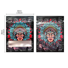 Load image into Gallery viewer, 1-3.5g Mylar Bags Smell proof Ziplock Bags Laser Hologram CBD small Pouch 3.5g 100 pcs Customized your logo