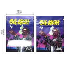 Load image into Gallery viewer, 1-3.5g Mylar Bags Smell proof Ziplock Bags Laser Hologram CBD small Pouch 3.5g 100 pcs Customized your logo