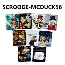 Load image into Gallery viewer, 0.5-1g 5x6cm One Side Clear One Side Design Zipper Pouch 100 pcs Mixed Designs GODFATHER,SHAGGY-ROGERS,SCROOGE-MCDUCK,PINK-PANTHER,MONTGOMERY-BURNS Bags Mini Small Pouch