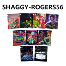 Load image into Gallery viewer, 0.5-1g 5x6cm One Side Clear One Side Design Zipper Pouch 100 pcs Mixed Designs GODFATHER,SHAGGY-ROGERS,SCROOGE-MCDUCK,PINK-PANTHER,MONTGOMERY-BURNS Bags Mini Small Pouch