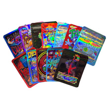 Load image into Gallery viewer, 1-3.5g Mylar Bags Smell proof Ziplock Bags Laser Hologram CBD small Pouch 3.5g 100 pcs Customized your logo