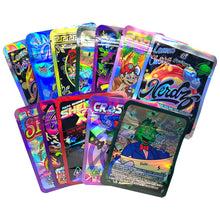 Load image into Gallery viewer, 1-3.5g Mylar Bags Smell proof Ziplock Bags Laser Hologram CBD small Pouch 3.5g 100 pcs Customized your logo