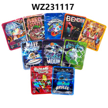 Load image into Gallery viewer, 100 pcs GELATO 3.5g Smell Proof Mylar Stand Up Zip Lock Pouch Cookies Candy Holographic Laer Mixed Designs