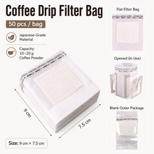 Load image into Gallery viewer, Premium Drip Coffee Outer Bags – Thickened Kraft Paper & Pure Aluminum Foil Packaging