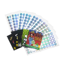 Load image into Gallery viewer, 1g -3g Cookies Plastic Zipper Pouch With Stickers laser Anti Label Foil Bags Flavor Herb Flower Dry Tobacco Retail Bags