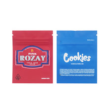 Load image into Gallery viewer, 1g -3g Cookies Plastic Zipper Pouch With Stickers laser Anti Label Foil Bags Flavor Herb Flower Dry Tobacco Retail Bags