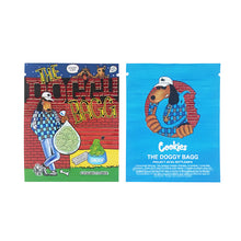 Load image into Gallery viewer, 1g -3g Cookies Plastic Zipper Pouch With Stickers laser Anti Label Foil Bags Flavor Herb Flower Dry Tobacco Retail Bags