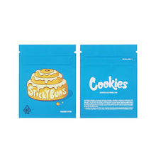 Load image into Gallery viewer, 1g -3g Cookies Plastic Zipper Pouch With Stickers laser Anti Label Foil Bags Flavor Herb Flower Dry Tobacco Retail Bags