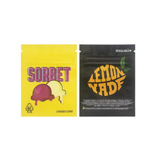 Load image into Gallery viewer, 1g -3g Cookies Plastic Zipper Pouch With Stickers laser Anti Label Foil Bags Flavor Herb Flower Dry Tobacco Retail Bags