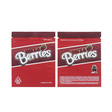 Load image into Gallery viewer, 1g -3g Cookies Plastic Zipper Pouch With Stickers laser Anti Label Foil Bags Flavor Herb Flower Dry Tobacco Retail Bags