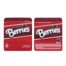 Load image into Gallery viewer, 1g -3g Cookies Plastic Zipper Pouch With Stickers laser Anti Label Foil Bags Flavor Herb Flower Dry Tobacco Retail Bags