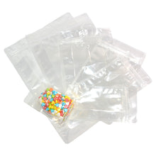 Load image into Gallery viewer, 50Pcs Transparent Flat Bottom Box Pouch Bag Stand Up Zip lock Pouch Eight Sides Seal Bag Side Gusset Standing Plastic Coffee Bag