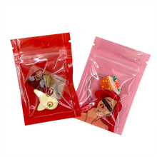 Load image into Gallery viewer, Small Size 6x9cm Candy Zipper Pouch With Clear Window Sample Bag Plastic Packaging