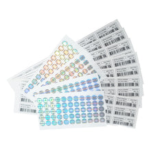 Load image into Gallery viewer, 1g -3g Cookies Plastic Zipper Pouch With Stickers laser Anti Label Foil Bags Flavor Herb Flower Dry Tobacco Retail Bags