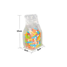 Load image into Gallery viewer, 50Pcs Transparent Flat Bottom Box Pouch Bag Stand Up Zip lock Pouch Eight Sides Seal Bag Side Gusset Standing Plastic Coffee Bag