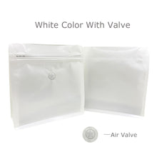 Load image into Gallery viewer, Coffee Packaging Zipper Bags Side Tab To Open Zip Coffee 1 Pound Bag With Valve Flat Bottom Gusset Box Pouch Customized Logo