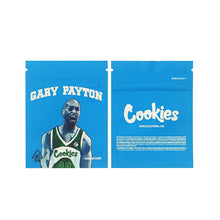 Load image into Gallery viewer, 1g -3g Cookies Plastic Zipper Pouch With Stickers laser Anti Label Foil Bags Flavor Herb Flower Dry Tobacco Retail Bags