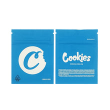 Load image into Gallery viewer, 1g -3g Cookies Plastic Zipper Pouch With Stickers laser Anti Label Foil Bags Flavor Herb Flower Dry Tobacco Retail Bags