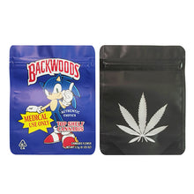 Load image into Gallery viewer, BACKWOODS Zipper Bags With Clear Window 3.5g Stand Up Ziplock Pouch 100 PCS