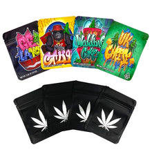 Load image into Gallery viewer, BACKWOODS Zipper Bags With Clear Window 3.5g Stand Up Ziplock Pouch 100 PCS