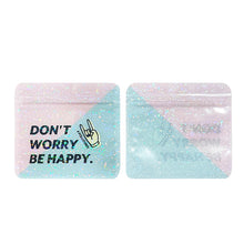 Load image into Gallery viewer, 10pcs mixed Laser Hologram Lovely Zipper Bags Small Clear Pouches Accessories Rubber Bands Cosmetics Beauty Makeup Candy Bags