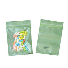 Load image into Gallery viewer, 100 pcs Colorful and Transparent Zip Lock Pouches Food Storage Bags