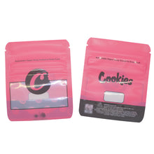 Load image into Gallery viewer, 100 pcs Child proof Bags in Stock Smell proof hemp Flower CBD Edibles Gummy Candy Cookies Weed Packaging Child Resistant Exit Bag Zip Lock Mylar Pouch